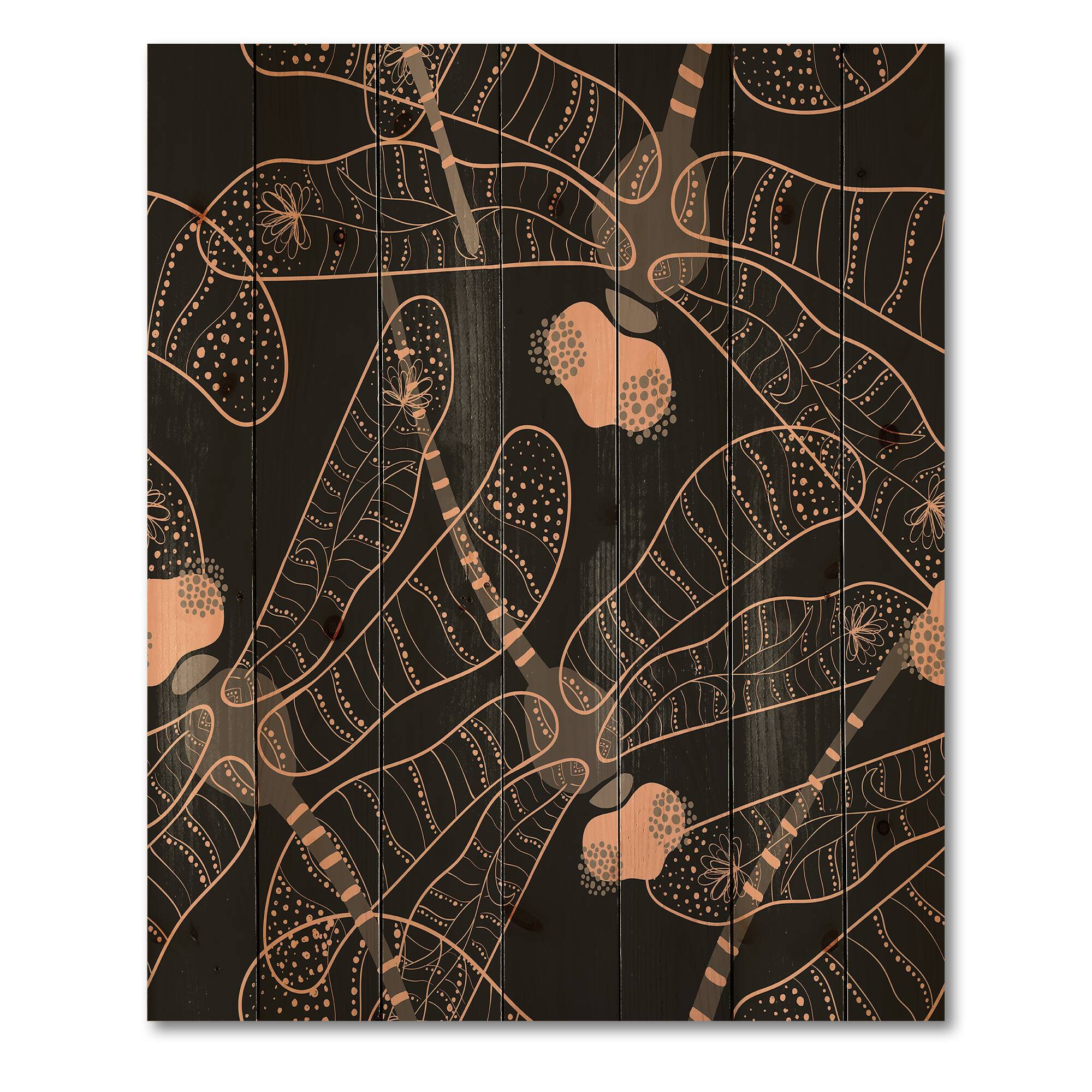 Designart - Folk Art Seamless Pattern With Dragonflies